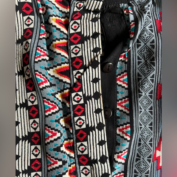 Tolani XS MULTI SILK SHIFT TUNIC DRESS. - Picture 4 of 5